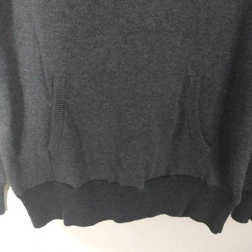 J. Crew Men's Button Collar cotton pullover sweater shirt size Medium Grey‎